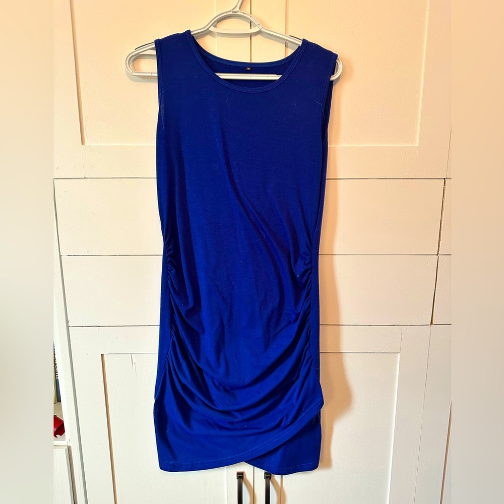 Blue mini dress